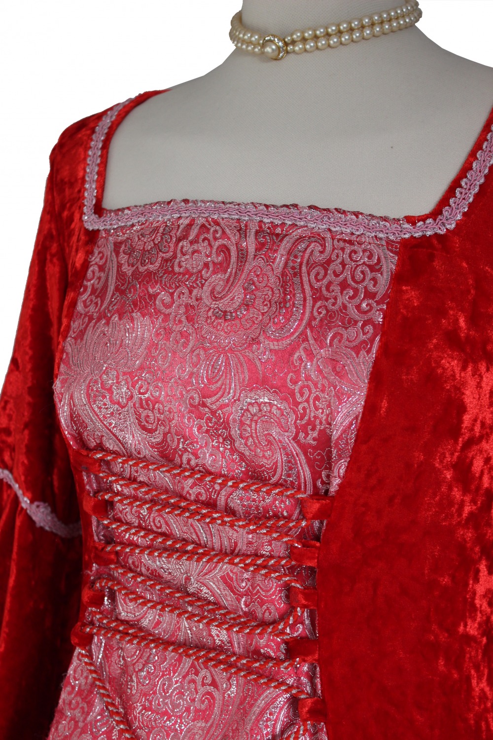 Ladies Medieval Renaissance Costume and Headdress Size 10 - 12 Image